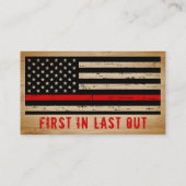 消素朴防士の祈りの言葉バルク細い赤線 名刺 (裏面)