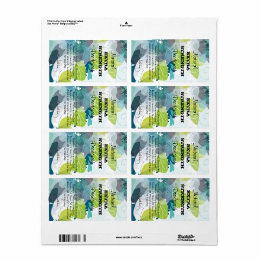 消臭ラベル ラベル (フルシート)