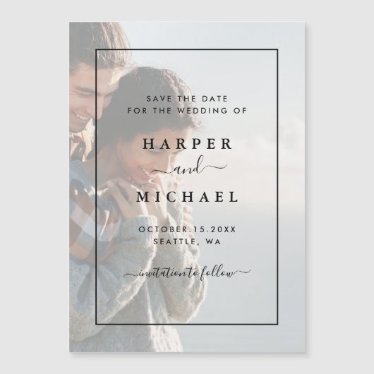 消色した写真エレガント日付の磁気カードを保存 (正面)