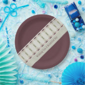 消色した色のフローラルパターン ペーパープレート (パーティー)