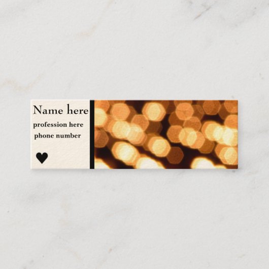 消色ライトの名刺 スキニー名刺 (正面)