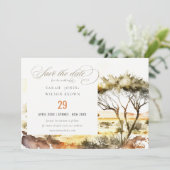 消色自然した水の色のアフリカの結婚風景 セーブザデート (スタンド正面)