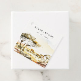 消色自然した水の色のアフリカの結婚風景 フェイバータグ