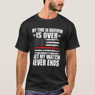 消誇りを持った防士退職した消防長チー Tシャツ