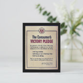 消費者の勝利宣言 ポストカード (スタンド正面)