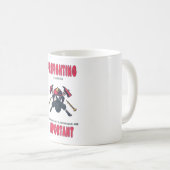 消防おもしろいことわざギフト消防士 コーヒーマグカップ (正面右)