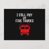 消防おもしろい士 | Iまだ火遊車を持っている シーズンポストカード (正面)