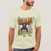 消防おもしろい士 Tシャツ (正面)