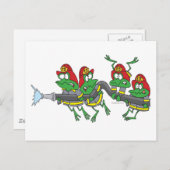 消防おもしろい機のカエル ポストカード (正面/裏面)