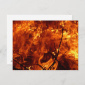 消防のハートはがき ポストカード (正面/裏面)