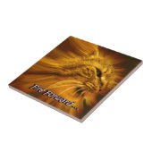 消防やる気を起こさせる猫セラミックタイル タイル (側面)