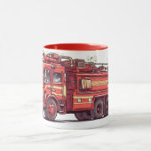 消防エンジンのマグ マグカップ (中央)