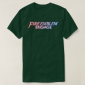 消防エンブレムのエンゲージ動揺してロゴ Tシャツ (デザイン正面)