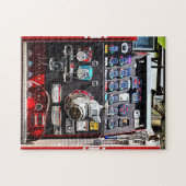 消防カラフル機関の計器 ジグソーパズル (横)