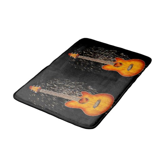 消防ギター付アコースティック・ギター バスマット (アングル)