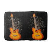 消防ギター付アコースティック・ギター バスマット (正面)
