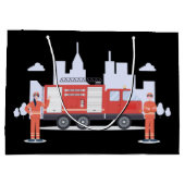 消防クール作業パーティー ラージペーパーバッグ (裏面)