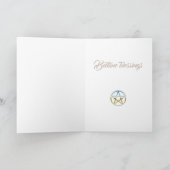 消防グリーティングカードのリングや輪 カード (内部)