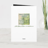 消防グリーティングカードのリングや輪 カード (裏面)