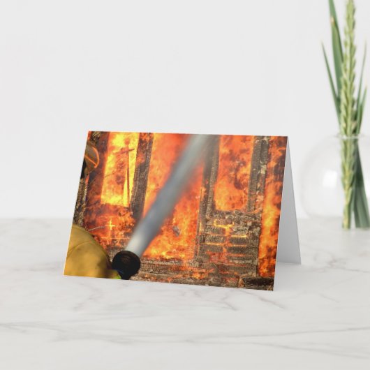 消防グリーティングカード カード (正面)