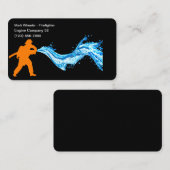 消防シンプル士の火 名刺 (正面/裏面)