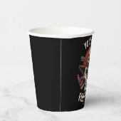 消防パーソナライズされたスカル消防署 紙コップ (右)