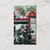 消防パーソナライズされたマルチーズ消防祈りの言葉 名刺 (裏面)