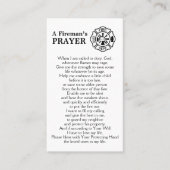 消防パーソナライズされたマルチーズ消防祈りの言葉 名刺 (正面)