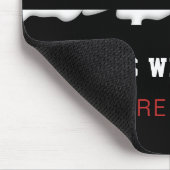 消防パーソナライズされた士の薄い赤線の消防 マウスパッド (コーナー)