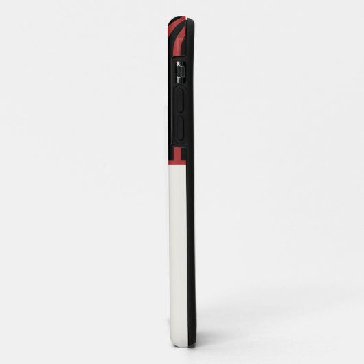 消防パーソナライズされた士の赤いロゴ記号 Case-Mate iPhoneケース (裏面/左)