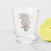 消防パーソナライズされた士マスク消防署ヘルメット ショットグラス (裏面)