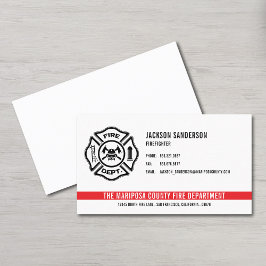 消防パーソナライズされた士消防署のロゴ 名刺