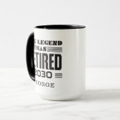 消防パーソナライズされた士退職ノベルティ マグカップ (正面左)