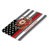 消防パーソナライズされた士 マグネット (左側)