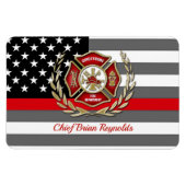 消防パーソナライズされた士 マグネット (横)