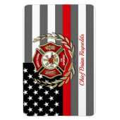 消防パーソナライズされた士 マグネット (縦)