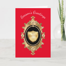 消防ビクトリアンクリスマスカード カード