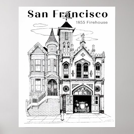 消防ビクトリアン場とトラック ポスター (正面)