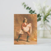 消防ビクトリアン士3 「アメリカの消防士」 ポストカード (スタンド正面)