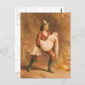 消防ビクトリアン士3 「アメリカの消防士」 ポストカード (正面/裏面)