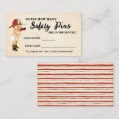 消防ピン消防シャワーゲームカード プレイスカード (正面/裏面)