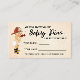 消防ピン消防シャワーゲームカード プレイスカード