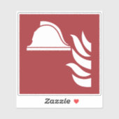 消防ヘルメット安全標識 シール (シート)