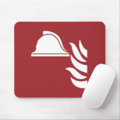 消防ヘルメット安全標識 マウスパッド (マウス)