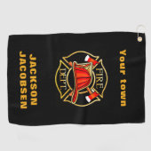 消防ヘルメット    ゴルフタオル (横)