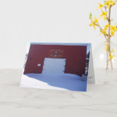 「消防ホール」クリスマスカード カード (黄色い花)