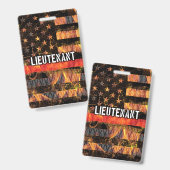 消防中将旗 バッジ (正面＆裏面)