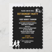 消防主任退職パーティの招待状 招待状 (正面)