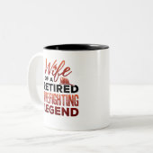 消防伝説退職したの妻 ツートーンマグカップ (正面左)