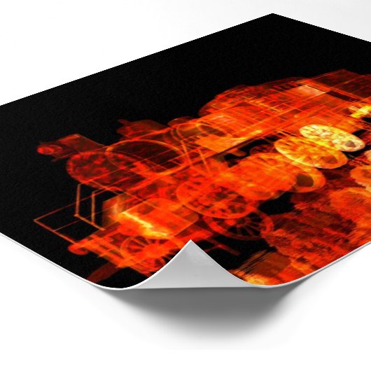 消防列車 ポスター (角)